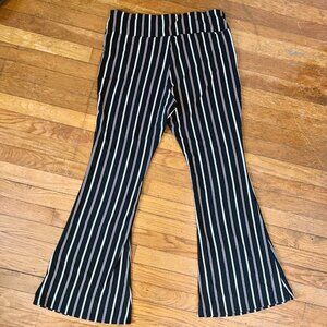 No Boundaries Striped Stretchy Flare Pants